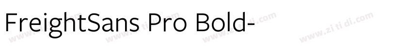FreightSans Pro Bold字体转换